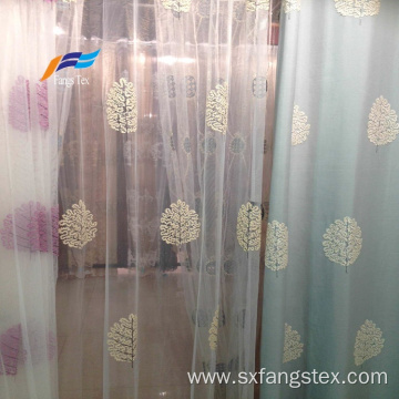 Wholesale Floral Embroidered Polyester Sheers Curtain Fabric